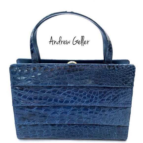 SOLD! Andrew Geller Alligator Leather Handbag - Picture 2 of 8
